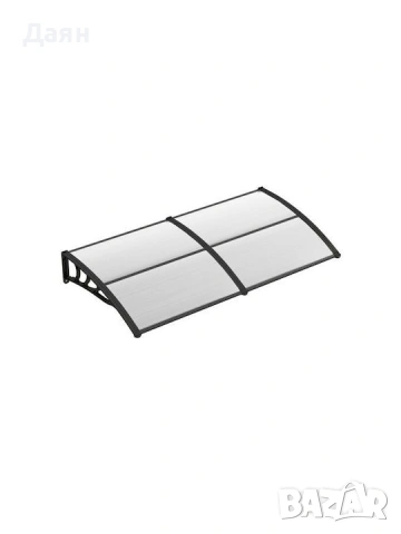 Сенник от поликарбонат 100х200 COSTWAY, козирка 