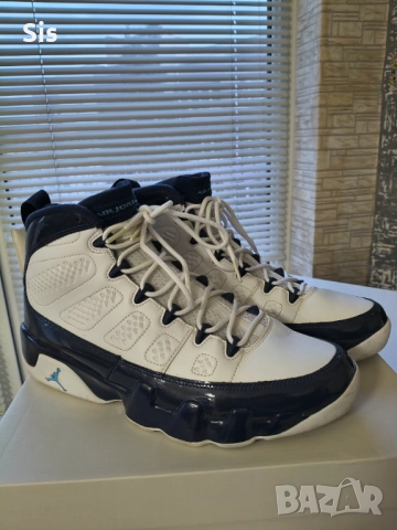 Мъжки маратонки -Air Jordan 9 Retro "Powder Blue" , снимка 8 - Спортни обувки - 52677759