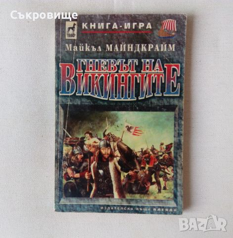 Гневът на викингите - Майкъл Майндкрайм книга-игра Плеяда, снимка 1 - Детски книжки - 46589264