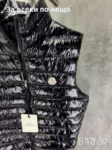 Moncler Мъжки Черен Лачен Елек🔝Мъжка Грейка В Черен Цвят Лак Монклер Код A853, снимка 3 - Якета - 51626847