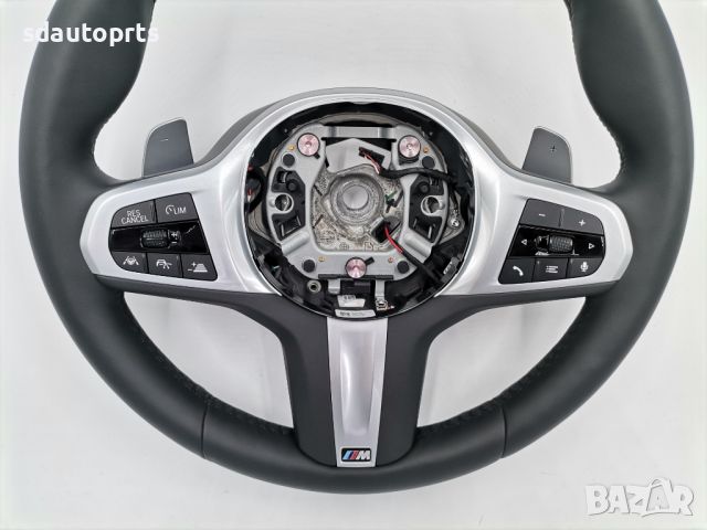 Нов M Sport Черен Спортен Волан BMW 5 G30 G31 G38 6 G32 X3 G01 X4 G02 , снимка 6 - Части - 45925318