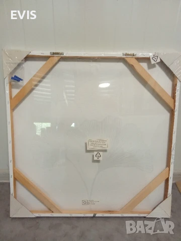 Абстрактна картина 60x60 см върху дървена рамка, снимка 2 - Картини - 50805719