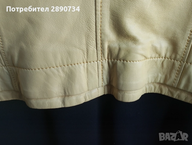 Слънчево кожено яке, снимка 5 - Якета - 51722958