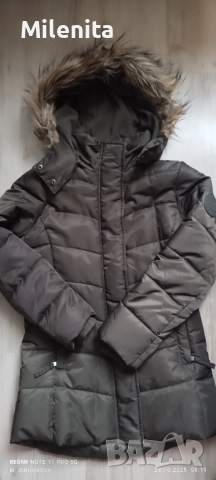 Черен петък!!!Ново Зимно яке H&M с качулка и пух 9-10 г