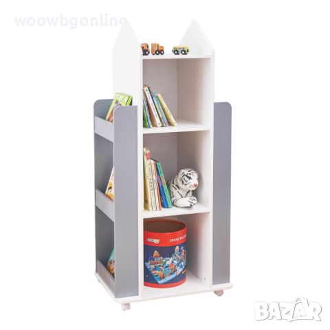 Дървена мултифункционална етажерка, снимка 1 - Мебели за детската стая - 44955739