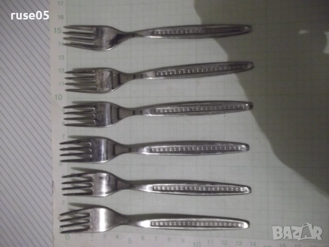 Лот от 6 бр. вилици от "☭ В.Търново" от соца нови
