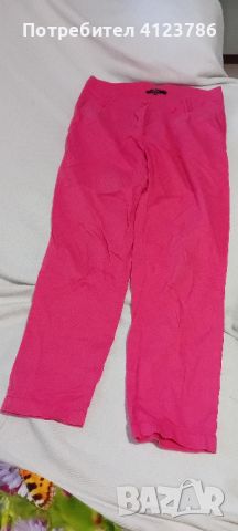 розов памучен панталон, снимка 2 - Панталони - 46203077
