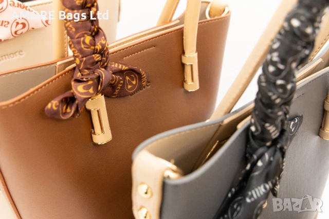 Класическа дамска чанта AMORE Eleonora в пет цвята, снимка 3 - Чанти - 50659823