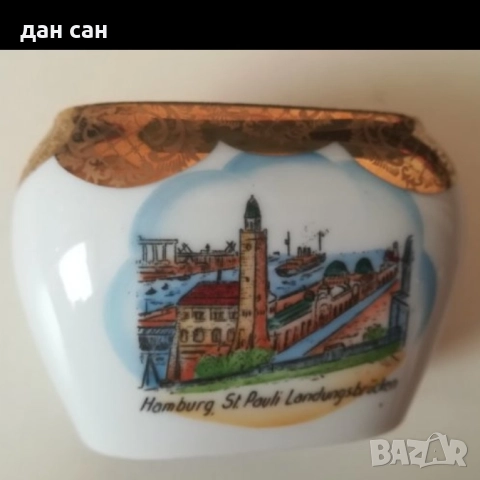 Bavaria Italy порцелан с позлата маркирана, снимка 12 - Антикварни и старинни предмети - 46589344