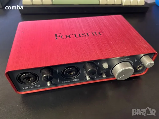 Focusrite Scarlett 2i2, снимка 1 - Ресийвъри, усилватели, смесителни пултове - 47631256