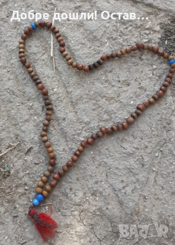 3 стари Броеници: Стара дървена молитвена броеница от Тибет, червена, дърво, снимка 16 - Антикварни и старинни предмети - 32730587