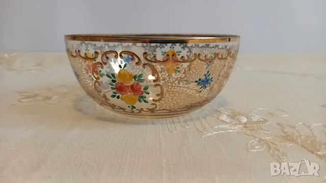 Ръчно рисувани стъклени купи, снимка 5 - Други - 49776049