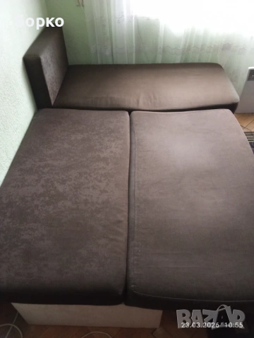 Канапе ълово, разтегаемо, снимка 4 - Дивани и мека мебел - 53946173