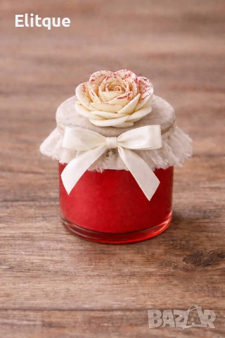 ръчно изработено подаръчно бурканче 