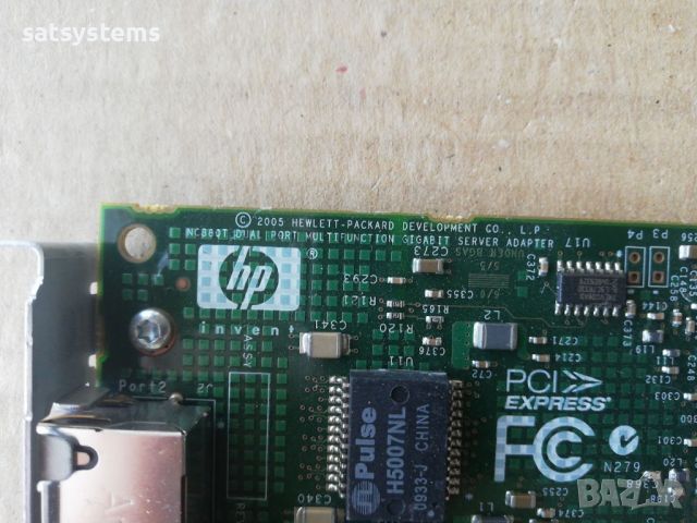 HP NC380T PCI Express Dual Port Multifunction Gigabit Server Adapter, снимка 7 - Мрежови адаптери - 45211833