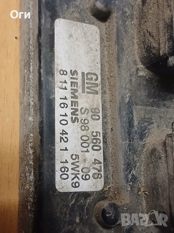 Компютър за Опел Зафира А и Астра G 1.8 16V 90 560 476 / S 98 001 09 , снимка 2 - Части - 53897863