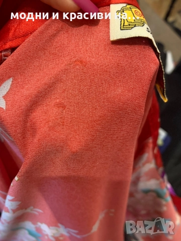 Дамски копринен халат тип кимоно, снимка 12 - Други - 52648354