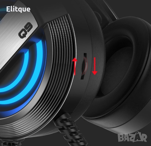 USB слушалки за игри с 4D стерео звук MC Q9 - EP12, снимка 3 - Друга електроника - 52819294