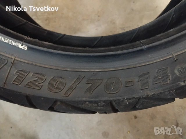120/70-14 Michelin, снимка 4 - Гуми и джанти - 54083506