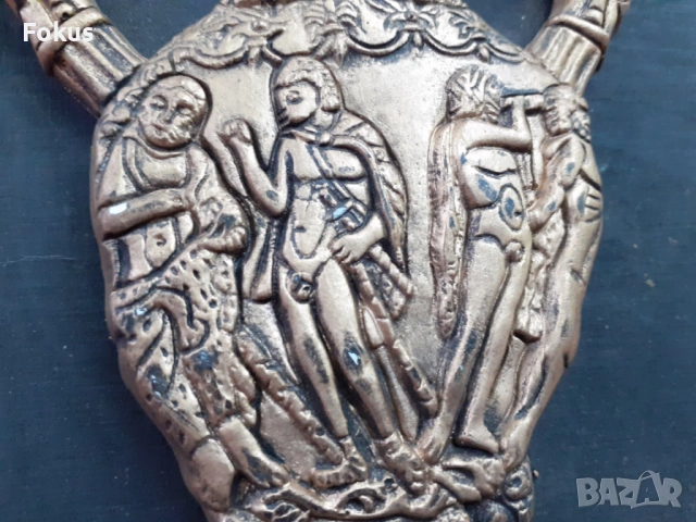 Златна амфора - ритон - сувенир за закачане на стена, снимка 5 - Антикварни и старинни предмети - 53279281