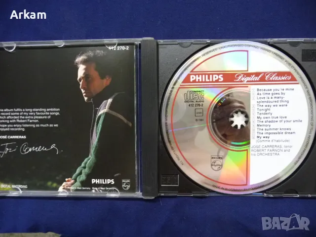 Jose Carreras. Love is... CD 1983, снимка 3 - CD дискове - 46982365