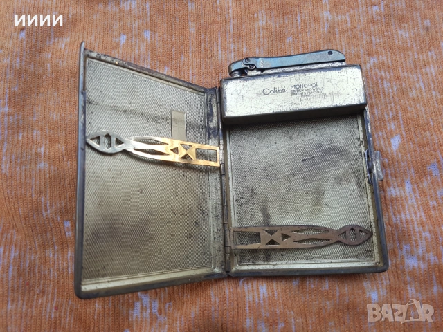 Бензинова запалка табакера COLIBRI MONOPOL, снимка 2 - Антикварни и старинни предмети - 53161268