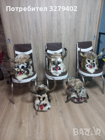 Кукерски маски 5 броя, снимка 3 - Други игри - 52327201