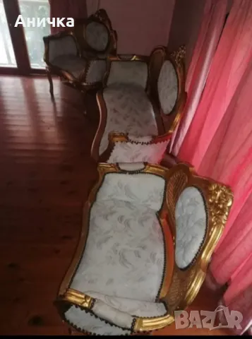 Позлатен комплект за всекидневна, снимка 4 - Други стоки за дома - 50045710