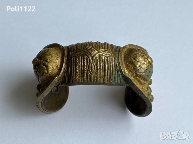 Възрожденска гривна рогатка, снимка 3 - Антикварни и старинни предмети - 51744510