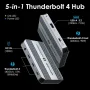 Докинг станция Thunderbolt 4, WAVLINK USB C хъб с двоен 4K@60Hz дисплей, 100w PD, USB-A 3.2 Gen 2, снимка 2