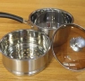 Касерола и тенджера-касерола за готвене на пара 19см, снимка 2