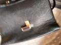 Черна кожена дамска чанта, снимка 7