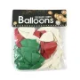 5878 Балони Бяло зелено червено, 30 броя, снимка 2