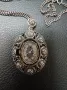 Красиво Сребърно Дамско Колие Часовник , снимка 1