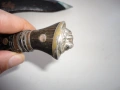 Стар нож кукри рог с кания , снимка 6