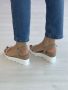 Леки и удобни ежедневни дамски сандали за всекидневен шик Цветове: бежов,черен 36,37,38,39,40,41 , снимка 4