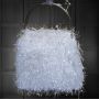 Атрактивна дамска текстилна чанта с кръгли дръжки, снимка 1 - Чанти - 45646352