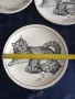 Английски комплект чинни с декор котки -Staffordshire tableware England, снимка 5