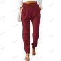 Дамски ежедневни класически едноцветни плисирани панталони с пълна дължина, 10цвята , снимка 7