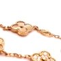 Златна дамска гривна Van Cleef 13,30гр. 17,5см. 14кр. проба:585 модел:34591-1, снимка 3