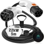 ПРОМО ! KUAX 22 kW Type 2 to Type 2 кабел за зареждане на коли !, снимка 1