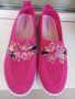 Дамски спортни обувки в розов цвят с камъни, снимка 5