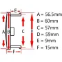 Капачки за Джанти 60/57мм SPORT 4 бр/к-т 16342, снимка 2