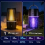 Нова UV лампа против комари 365nm 4000mAh тиха 2 режима Преносим унищожител, снимка 5