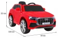 Audi Q8 12V – Детски акумулаторен джип, Червен, EVA гуми, снимка 4