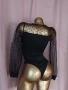XS/S Черно боди с дълъг ръкав , снимка 4