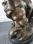 60см-22кг Barye статуя-композиция/голяма бронзова скулптура/фигура на лъв и змия, снимка 9