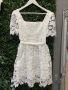 Нежна дантелена рокля в бяло   , снимка 1 - Рокли - 45851526