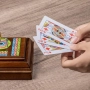 Нов Луксозен дървен сет за Cribbage с 3 писти, карти и метални пинове, снимка 5