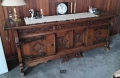 Античен дъбов шкаф на 85г., снимка 1